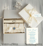 BRIDE bolero, robes, garter Geschenkidee für die Braut Strumpfband Doppeltes Strumpfband-Set für die Braut – edel & romantisch in Geschenkbox mit Gedicht – perfektes Geschenk zur Hochzeit5