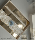 BRIDE bolero, robes, garter Geschenkidee für die Braut Strumpfband Doppeltes Strumpfband-Set für die Braut – edel & romantisch in Geschenkbox mit Gedicht – perfektes Geschenk zur Hochzeit4