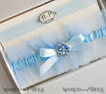 BRIDE bolero, robes, garter Geschenkidee für die Braut Strumpfband Strumpfband Etwas Blaues Geschenk für die Braut von der Trauzeugin JGA5