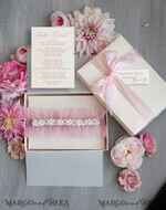 BRIDE bolero, robes, garter Geschenkidee für die Braut Strumpfband Tüll-Strumpfband mit Perlen in Geschenkbox – Überraschung vom Junggesellinnenabschied4