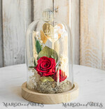 Geschenke zum Muttertag Glaskuppel mit Trockenblumen Glaskuppel mit Trockenblumen & Rose – Geschenkidee zum Muttertag9