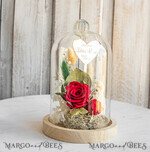Geschenke zum Muttertag Glaskuppel mit Trockenblumen Glaskuppel mit Trockenblumen & Rose – Geschenkidee zum Muttertag9