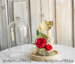 Geschenke zum Muttertag Glaskuppel mit Trockenblumen Glaskuppel mit Trockenblumen & Rose – Geschenkidee zum Muttertag9