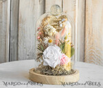 Geschenke zum Muttertag Glaskuppel mit Trockenblumen Glaskuppel mit Trockenblumen & Rose – Geschenkidee zum Muttertag5
