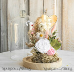 Geschenke zum Muttertag Glaskuppel mit Trockenblumen Glaskuppel mit Trockenblumen & Rose – Geschenkidee zum Muttertag5