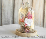 Geschenke zum Muttertag Glaskuppel mit Trockenblumen Glaskuppel mit Trockenblumen & Rose – Geschenkidee zum Muttertag6