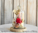 Geschenke zum Muttertag Glaskuppel mit Trockenblumen Glaskuppel mit Trockenblumen & Rose – Geschenkidee zum Muttertag6