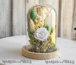 Geschenke zum Muttertag Glaskuppel mit Trockenblumen Glaskuppel mit Trockenblumen & Rose – Geschenkidee zum Muttertag5