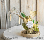 Geschenke zum Muttertag Glaskuppel mit Trockenblumen Glaskuppel mit Trockenblumen & Rose – Geschenkidee zum Muttertag5