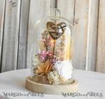 Geschenke zum Muttertag Glaskuppel mit Trockenblumen Glaskuppel mit Trockenblumen & Rose – Geschenkidee zum Muttertag6