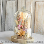 Geschenke zum Muttertag Glaskuppel mit Trockenblumen Glaskuppel mit Trockenblumen & Rose – Geschenkidee zum Muttertag6