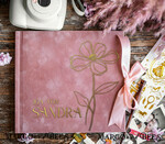 BRIDAL SHOWER INVITATIONS JGA geschenk braut JGA Gästebuch für die Braut – Velour-Buch mit Schleife & Fragen an Freundinnen – personalisiert6