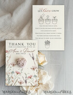 WEDDING FAVORS  Seeds of Love Wedding Favor gifts in bulk Personalized Seed Card With Plantable Seed Paper. Wildflower Seed Paper. Thank you gifts for guests1