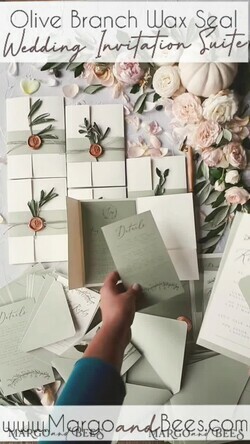 HOCHZEITS EINLADUNGEN Moderne Einladungen Florale Karten Oliven Toskana Hochzeitskarten, Elegante einfache Hochzeitseinladung Suite • Griechische Reise Hochzeitsstationery • Natürliche Oliven Luxus Hochzeitskarten13