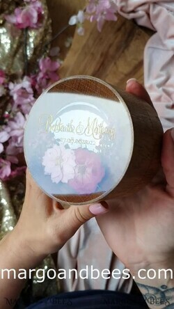 RINGTRÄGERBOXEN & KISSEN Epoxidharz Trauringe Box Maßgeschneiderte Hochzeitsringbox für die Zeremonie, handgefertigte Hochzeitsringbox • Ringträgerbox mit echten Blumen • luxuriöse Holzringbox15