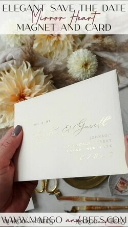 SAVE THE DATES acrylic gold magnets Personalised Gold Acrylic  Save the Date Magnet and Card, Gold Wedding Save The Dates Plexi Magnets, Wedding Boho Save The Date Cards5