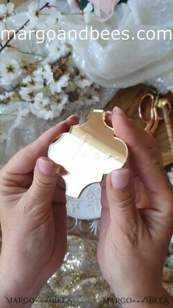 PLACE CARDS / TABLE CARDS Luxury Premium Glitter/ Gold/ Silver/ Rose Gold Gold Acrylic Place Cards, 3D Gold Luxurious Wedding Seating Name Card, Elegant Acrylic Wedding Name Tags, Custom Laser Engraved Escort Cards, Editable Text 13