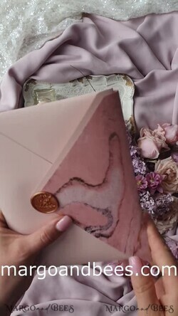 WEDDING INVITATIONS gold / rose gold / silver / glitter Blush Pink Marble Wedding invitations, Luxury Gold Foil Wedding Invitation set,  Acrylic cards, Marble Glamour Wedding Invitation Suite, Elegant  Wedding Cards Marble8
