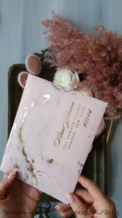 WEDDING INVITATIONS gold / rose gold / silver / glitter Personalised  Marble Wedding invitations, Luxury  Gold Foil Wedding Invitation set, Blush Pink Marble Glamour Wedding Invitation Suite, Luxury  Wedding Cards blush Pink Marble10
