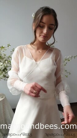 BRIDE bolero, robes, garter WEDDING BOLERO & SHRUGS Wedding Bolero Long Sleeve, Puff Sleeve Mesh Shrug,  Wedding Shrug bishop sleeve Women, Bridal Puff  Sleeve Coverup, Blouse for Bride,  Bridal Capelet, Wedding Dress Topper12