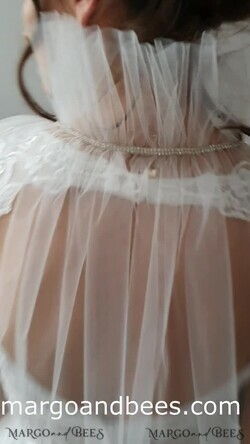 BRIDE bolero, robes, garter WEDDING BOLERO & SHRUGS Wedding Bolero Mesh, Wedding Mesh Shrug, Bridal Tulle wedding Coverup,  Wedding Dress Topper,  Bridal Capelet mesh12