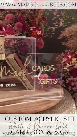 CARD BOXES acrylic Cards box Elegant Clear wedding Set acrylic card box with Lock and sign cards & gifts, Personalized Wedding Card Box, Clear Card Box, Wedding Card Box with Lid, Wedding Money Box, Wedding Card Holder 12