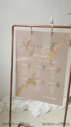 TABLE PLANS AND WEDDING WELCOME SIGNS plexi gold / velvet Elegant Clear wedding Set acrylic Find your seat , Personalized Wedding Beige Table Plan, acrylic clear Tan transparent and Gold Modern clear transparent Seating Chart, 3d Elegant Find Your Seat - Seating Plan , Golden Luxury Wedding Table Plan, Wedding Decoration with golden letters - Golden Reception Signage - Custom Tan Ceremony Sign16
