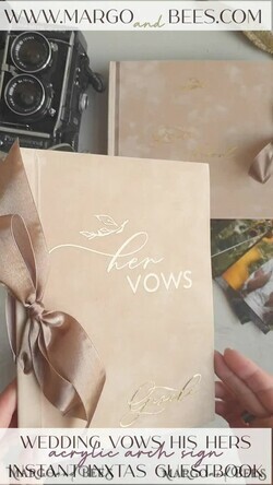 WEDDING VOWS Acrylic Clear Gold Bride and groom vow books, wedding vow books set of two, personalized vow booklets, his and her vow books, custom wedding vow cases, bridal shower gift16