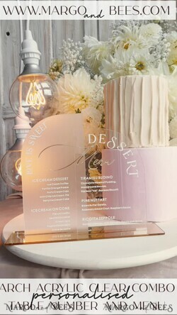 TISCHDEKORATIONSCHILDER   Acryl Tischdekoration Zahlen Acrylbogen Tischnummer und Menü-Kombination, klare und gefrorene Acrylgold-Schilder, goldene Plexi-Tischnummern und Menü-Kombination, luxuriöse Hochzeits-Tischdekoration, Hochzeitsbeschilderung.17