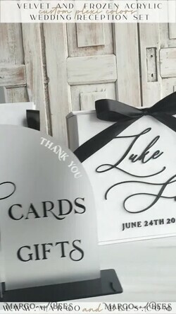 CARD BOXES velvet card boxes Velvet Set Card Box Guestbook & Sign, Wedding Card Box Instant Instax Guestbook, Black & White Wedding Money Box Sing Guestbook Set, BWs28