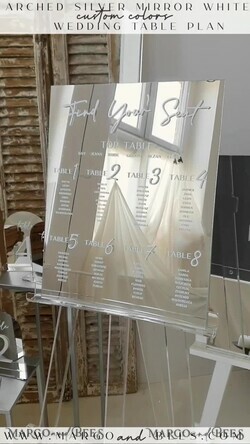 TABLE PLANS AND WEDDING WELCOME SIGNS plexi gold / velvet Silver Mirror Seating Chart Sign, 3d Elegant Find Your Seat - Seating Plan, Luxury Wedding Table Plan, Mirror Wedding Decoration - Golden Reception Signage - Custom Ceremony Sign28