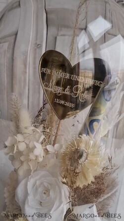 FRISCH VERHEIRATETES PAAR GESCHENKE Geldgeschenk zur Hochzeit Geschenkschachtel für Geld Geschenke zur Hochzeit mit Strauß aus Trockenblumen personalisiert.30