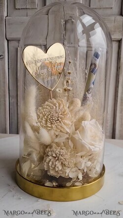 NEWLY WEDS COUPLE GIFTS Geldgeschenk zur Hochzeit  Geschenkschachtel für Geld Geldgeschenk zur Hochzeit mit Strauß aus Trockenblumen personalisiert12