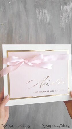 Brautjungfer/Trauzeuge Box Trauzeugin Geschenk Fragen Box XXL Trauzeugin Geschenk Fragen Box, Brautjungfer Trauzeuge, Möchtest Du meine Trauzeugin sein Box, Geschenkschachtel, Trauzeuge Fragen10
