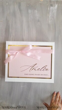 BRIDESMAID/BEST MAN BOX Trauzeugin geschenk fragen box XXL Trauzeugin geschenk fragen box, Brautjungfer Trauzeuge, Möchtest Du meine Trauzeugin sein box, Geschenkschachtel, Trauzeuge fragen12