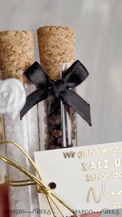 HOCHZEITSGESCHENKE Gastgeschenke Hochzeit Gastgeschenke Hochzeit - wir gehören zusammen wie Salz und Pfeffer. Gastgeschenk Pfeffer & Salz für Eure Hochzeitsgäste, Gastgeschenk Hochzeit Brautpaar Pfeffer & Salz mit Namen.6