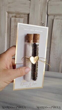 HOCHZEITSGESCHENKE Gastgeschenke Hochzeit Gastgeschenke Hochzeit, wir gehören zusammen wie Salz und Pfeffer. Gastgeschenk Pfeffer & Salz für Eure Hochzeitsgäste, Gastgeschenk Hochzeit Brautpaar Pfeffer & Salz mit Namen.10