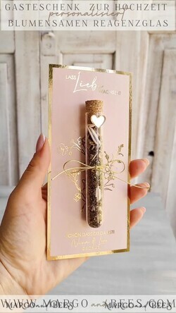 HOCHZEITSGESCHENKE Gastgeschenke Hochzeit Personalisierte Gastgeschenke Hochzeit mit Blumensamen Reagenzglas, personalisiertes Gastgeschenk Hochzeit Samen handgemachtes Gastgeschenk Hochzeit Brautpaar12