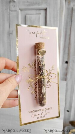 HOCHZEITSGESCHENKE Gastgeschenke Hochzeit Personalisierte Gastgeschenke Hochzeit mit Blumensamen Reagenzglas, personalisiertes Gastgeschenk Hochzeit Samen handgemachtes Gastgeschenk Hochzeit Brautpaar11