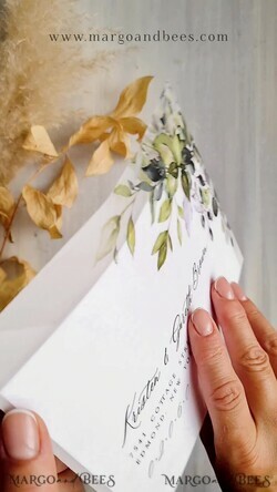 SAVE THE DATES photo vellum plexi  Callendar Clear Sage green  Gold Save the Date Cards with Photo, Plexi Clear Save Our Dates with Photo 10