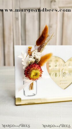 Geschenke zum Muttertag Grußkarten für Mama Geschenkidee zum Muttertag Acryl-Statuette mit Widmung & Trockenblumen – Muttertagskarte mit Herz Geschenk für Mama zum Muttertag.2