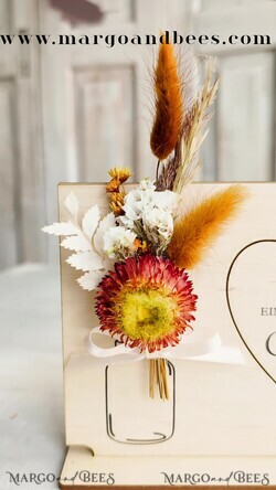 Geschenke zum Muttertag Grußkarten für Mama Geschenkidee zum Muttertag Holz-Statuette mit Widmung & Trockenblumen – Muttertagskarte mit Herz2