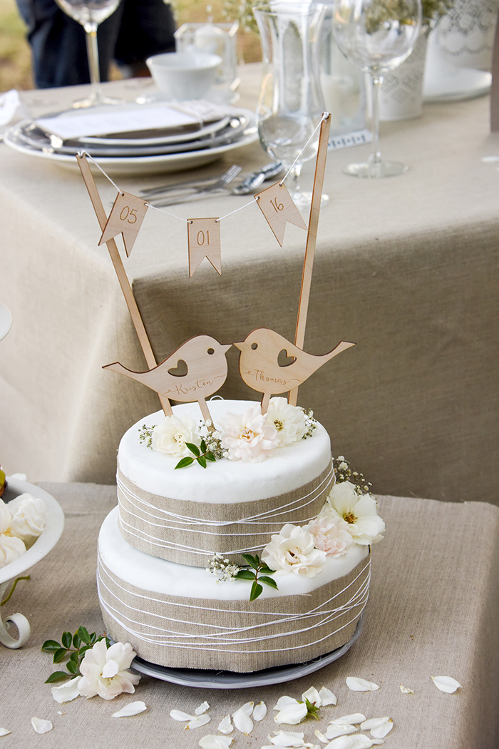 rustic cake topper 