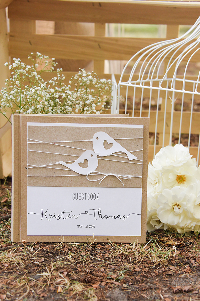 wedding rustic guest book