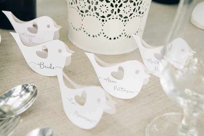 place cards birds 4lovepolkadots