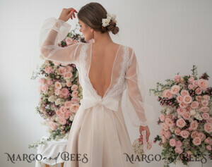  WEDDING BOLERO & SHRUGS Ivory Wedding bolero long sleeve Shrug Women Wedding, Bridal Sweater Cover, Jacket for Bride,  Bridal Blouse Bridal Shrug 