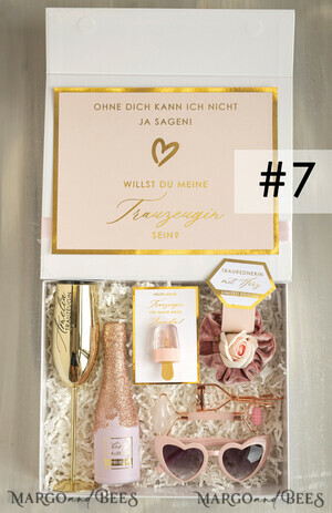  Trauzeugin geschenk fragen box XXL Trauzeugin geschenk fragen box, Brautjungfer Trauzeuge, Möchtest Du meine Trauzeugin sein box, Geschenkschachtel, Trauzeuge fragen