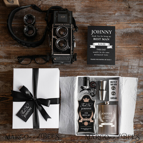 Groomsman Thank you GIft Box, personalized Best Man Present, Whiskey ...