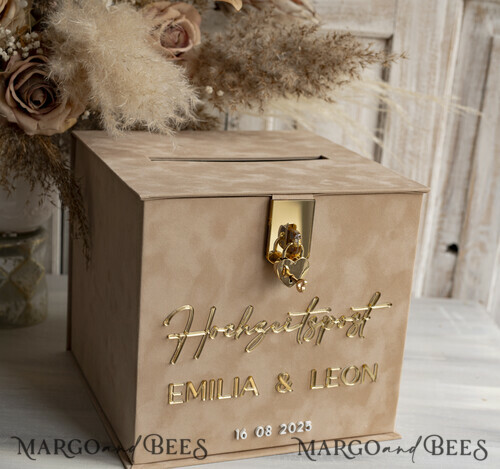 hochzeitPOst Briefbox, Spardose aus Samt für | Margo&Bees