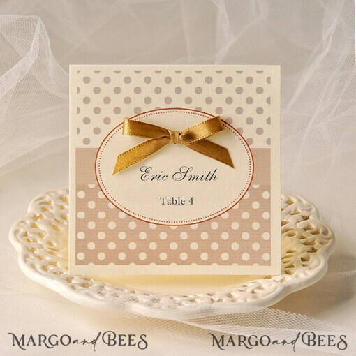 PLACE CARDS / TABLE CARDS polkadots 